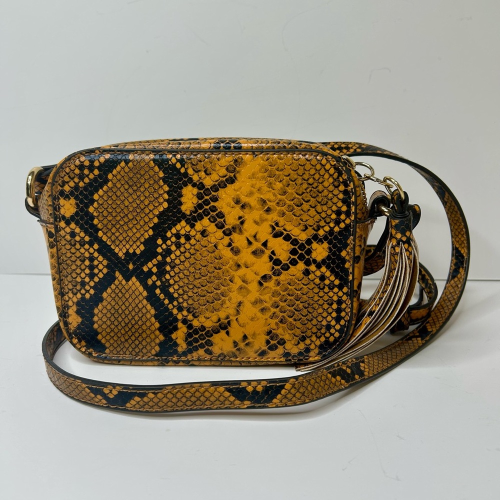 Snake Print Crossbody Bag